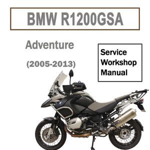 Workshop Service Manual For BMW R1200GS Adventure (2005-2013)