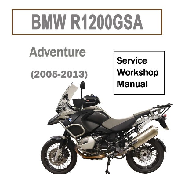 Workshop Service Manual for BMW R1200GS Adventure (2005-2013) - Etsy