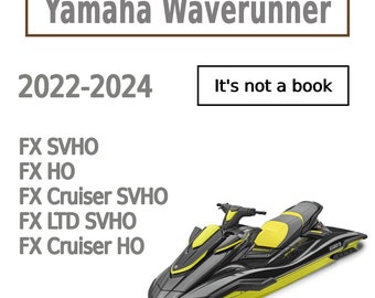 YAMAHA WAVERUNNER FX SVHO LIMITED 2020 Graphics Kit – Blue & Black Decal Sticker Set, USA Made