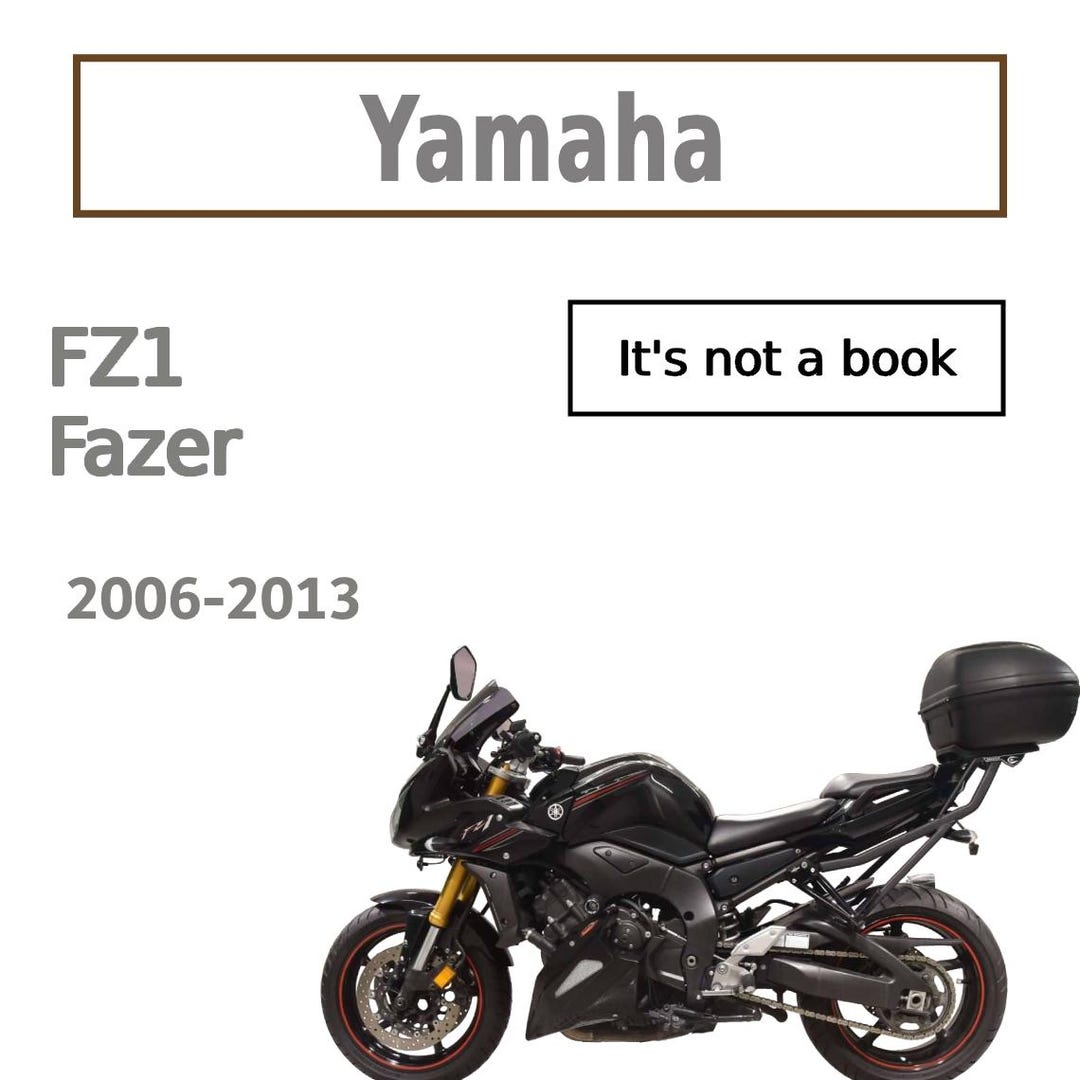 Yamaha FZ1 Fazer Service workshop manual 2006-2013 - Etsy México