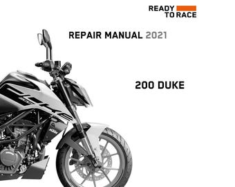 KTM 2024 - 200 Duke - サービスワークショップ修理マニュアル - Etsy 日本
