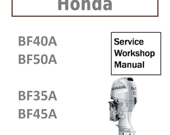 Honda BF40A BF50A サービスマニュアル | BF35A BF45A 船外機修理