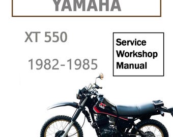 1982-1985 Yamaha XT550 Workshop Service Manual