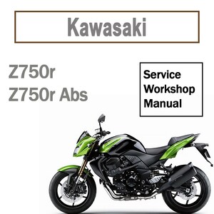 Service Repair Manual for Kawasaki Z750R Abs (2011-2013) - Etsy