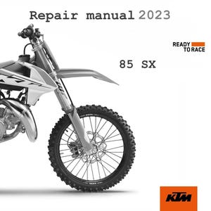 2023 KTM 85 SX Service Workshop manual