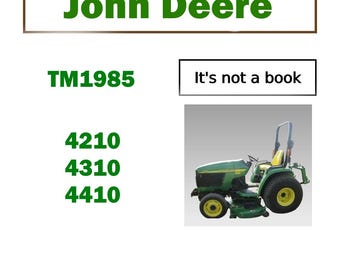 Technical Manual John Deere 4210 4310 4410