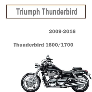 Workshop Manual For Triumph Thunderbird 2009-2016