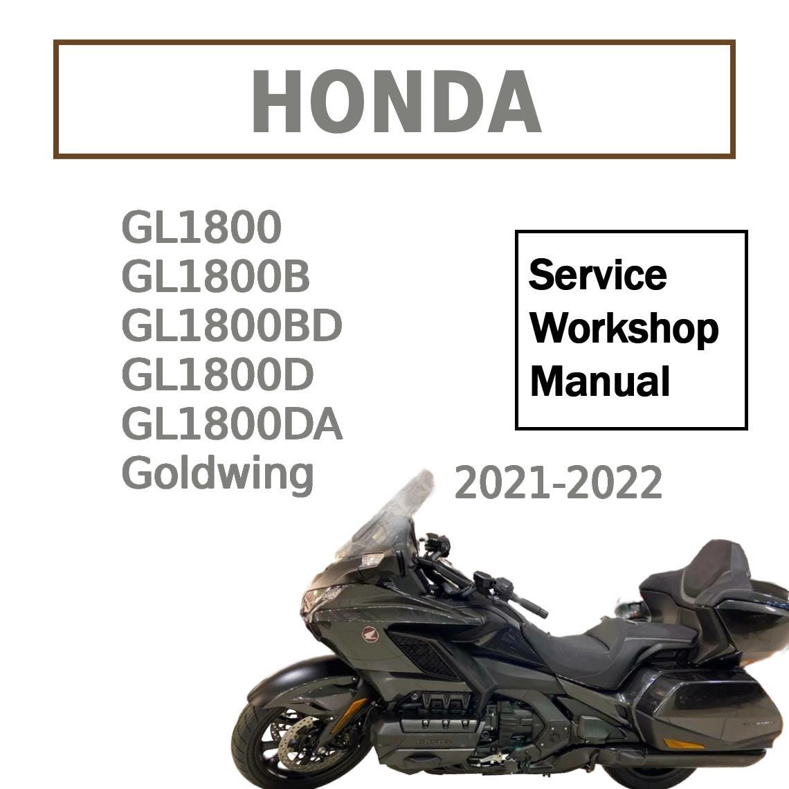 2021-2022 Honda Goldwing GL1800 Repair Manual - Etsy