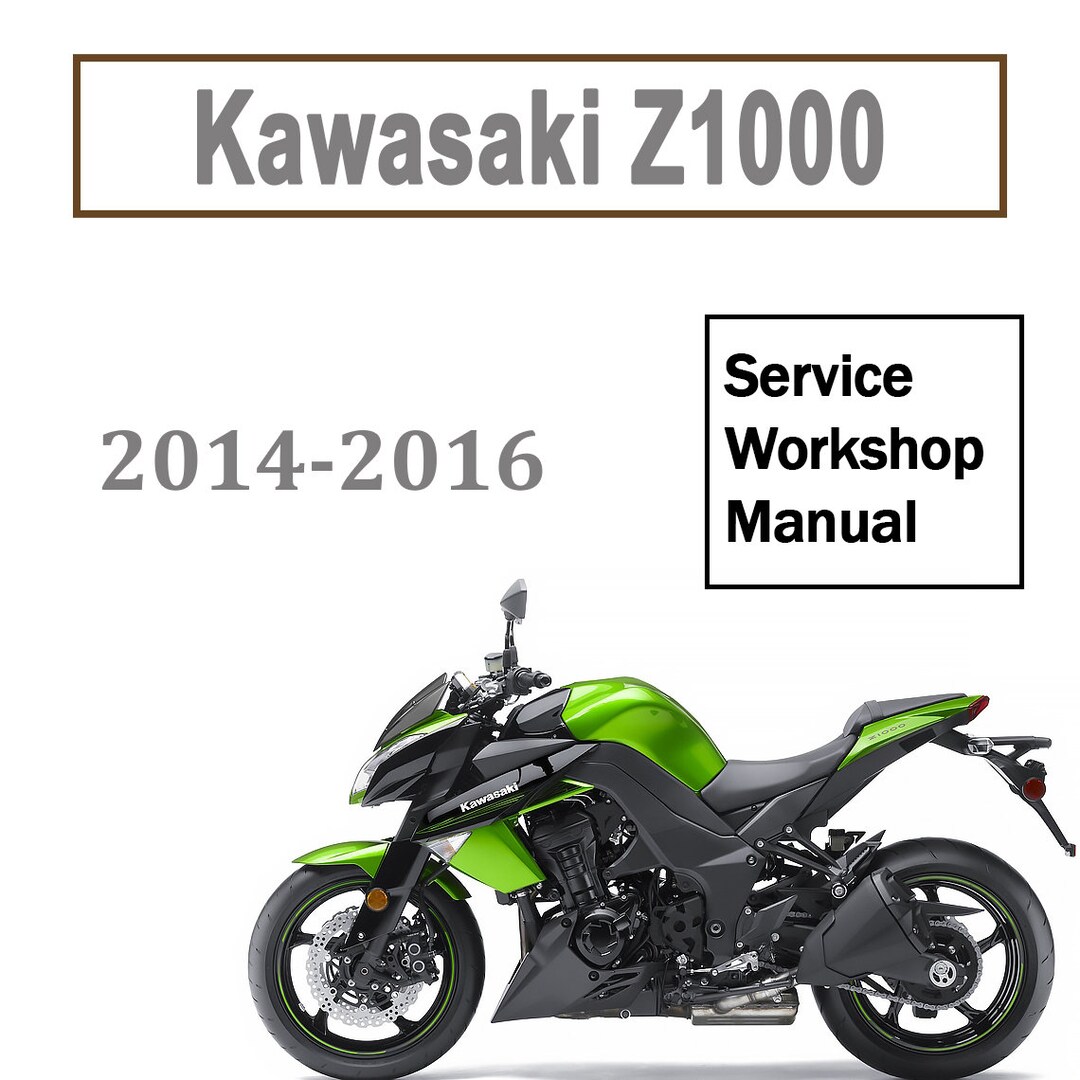Service Manual Kawasaki 2008 Z1000 ABS Repair