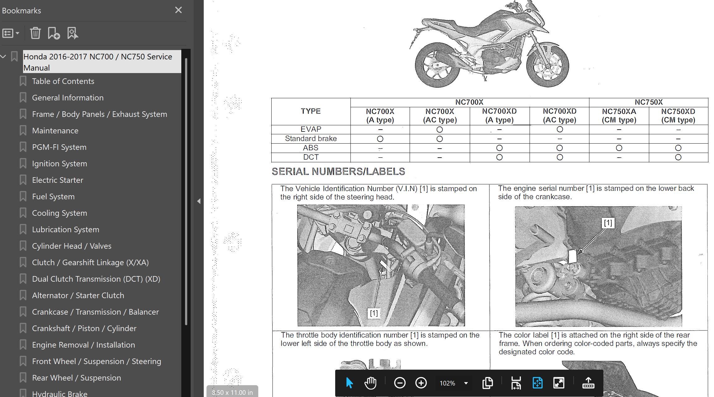 2016 2017 NC700X NC750XA/XD Repair Manual - Etsy