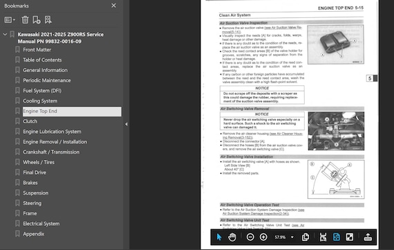 2021-2025 Z900RS Service Manual - Etsy