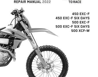 KTM 500 EXC-F Repair Manual 2022