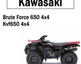 Workshop Service Manual for Kawasaki Kvf650 Brute Force 650 2005-2009