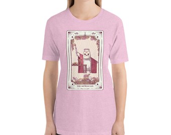 The Mewgician Tarot Card Cat T-shirt - Prism Colors