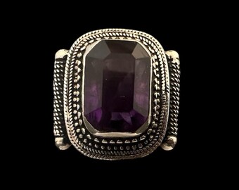 Amethyst Sterling Silver Ring