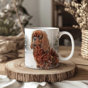 Cavalier King Charles Spaniel Ruby 11oz Mug: Handmade Dog Lover Gift