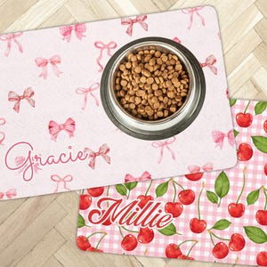 Custom Pet Food Mat Personalized Dog Food Mat Placemat With Name ...