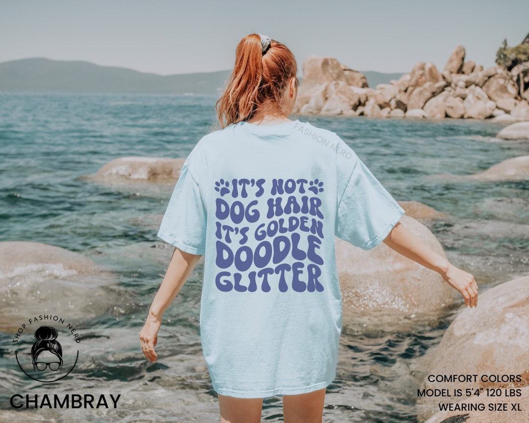 Dog Mom Shirt - 'Life Is Golden With A Doodle' Funny Women's T-Shirt Gift For Dog Lovers - View #10