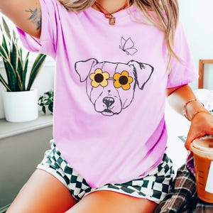 Jack Russell Tshirt Jack Russell Shirt Russell Terrier Prezent dla mamy | Pies w okularach przeciwsłonecznych | Bella + Canvas 3001 T-shirt