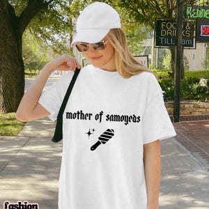 Samoyed Shirt Funny Dog Mom Tshirt Gothic TShirt | Mother of Samoyeds | Gildan 64000 Softstyle T-Shirt