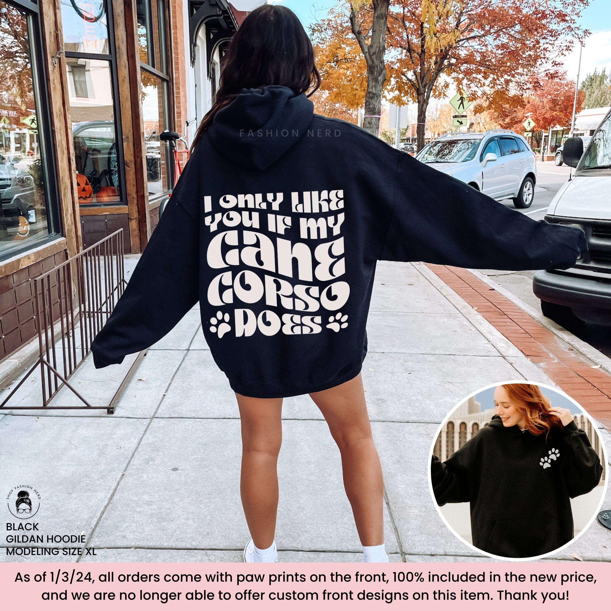 Black hoodie back print new arrivals