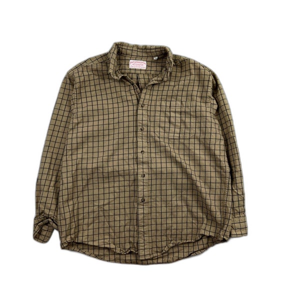 Vintage Filson Beige Window Pane Plaid Wool North… - image 1