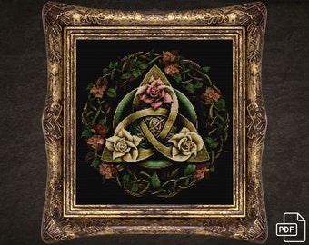 Celtycki węzeł czarownicy wzór ściegu inspirowane celtyckimi rękodziełami i dziełami sztuki do nowoczesnych i tradycyjnych wnętrz Instant Download