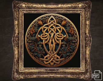 Celtic Knot Cross Stitch Pattern Celtic-Inspired Crafts and Artworks for Modern and Traditional Interiors Instant Download