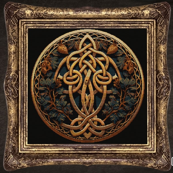 Celtic Knot Cross Stitch Pattern Celtic-Inspired Crafts and Artworks for Modern and Traditional Interiors Instant Download