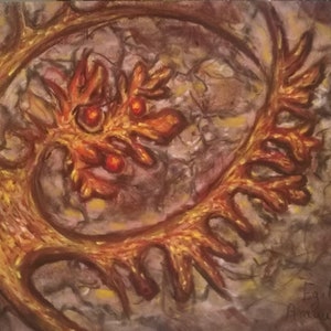 Forme organiche in pastello secco su carta, formato 24x 18 centimetri.