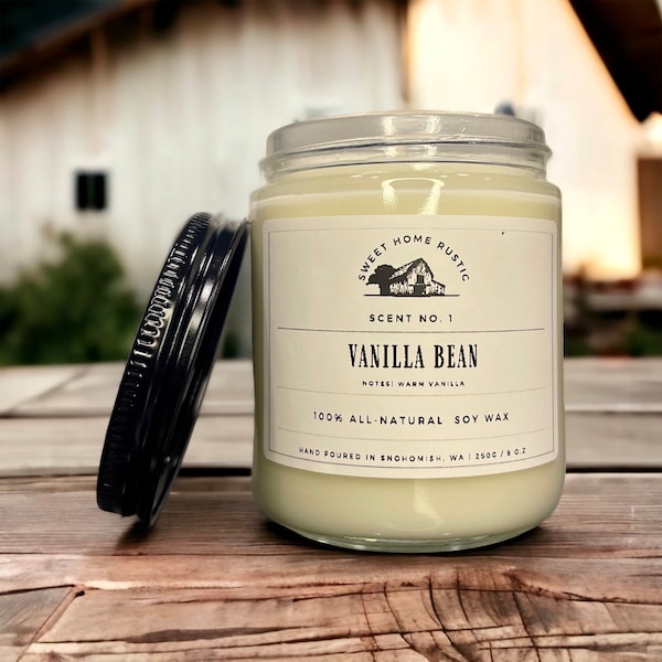 Vanilla Bean Candles Etsy