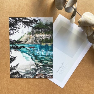 Parc national Banff 4 | Impressions d'art à la gouache de paysage | Peinture originale d'Annie Wang