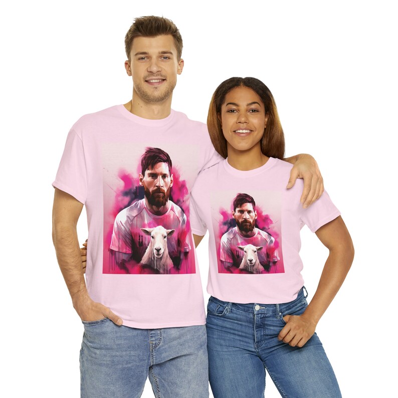 The Goat Unisex Heavy Cotton Tee image 1