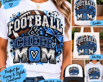 Maman de pom-pom girl (PNG), Design par sublimation pour maman de football et de pom-pom girl, Maman de sport (PNG), Design pour t-shirt maman de pom-pom girl