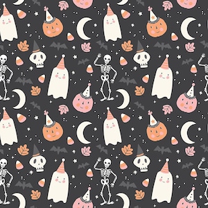 Hey Pumpkin Main Charcoal by My Mind&#39;s Eye from the Hey Pumpkin collection for Riley Blake Designs C16030-CHARCOAL