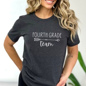 Shirt voor leraar vierde leerjaar, teamshirt vierde leerjaar, shirt voor leraar vierde leerjaar, leraar vierde leerjaar, overhemd vierde leerjaar, teamshirt