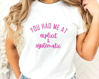 Dyslexia Teacher T-Shirt, Explicit & Systematic Bella Canvas Tee
