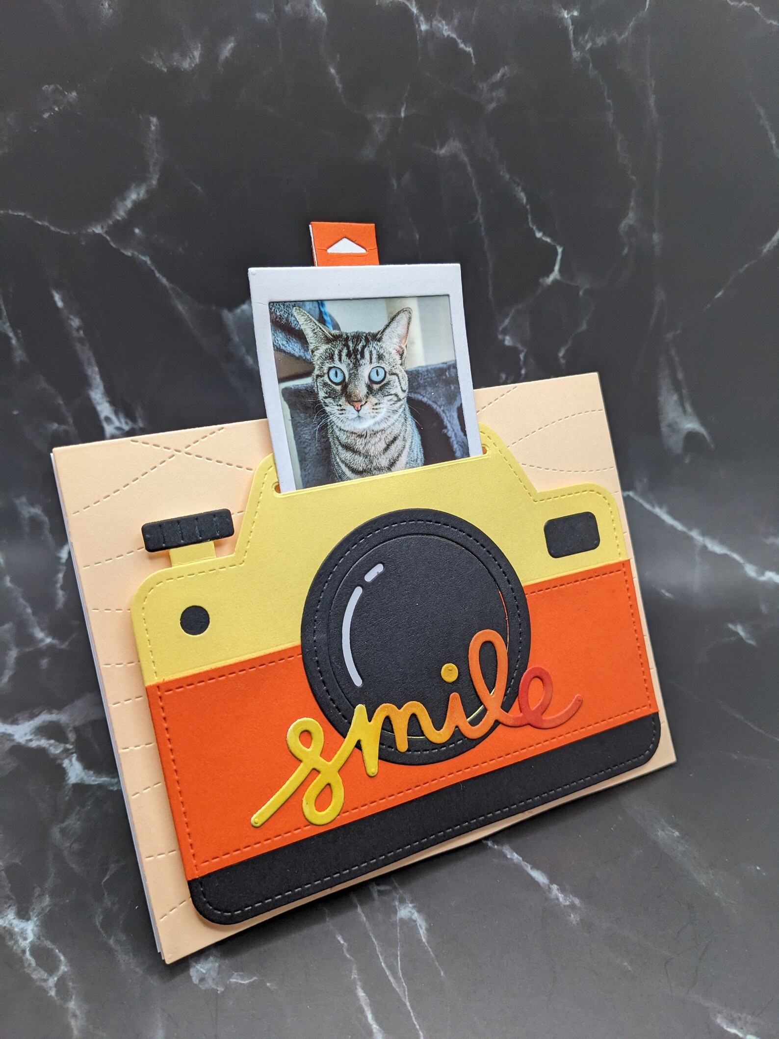Interactive Card Card With Your Photo Instant Camera Card Pull Tab Card ...