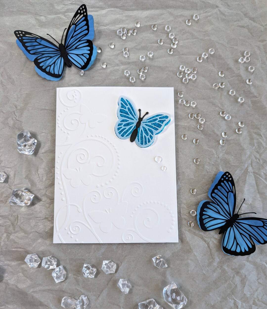Handmade Butterfly Card - Butterfly Card - Card With Butterfly ...