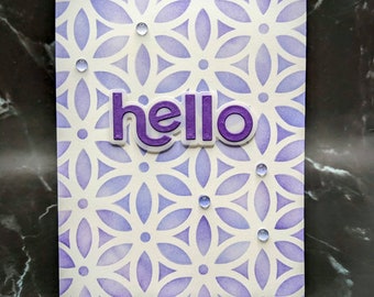 Hallo Karte - Einfach weil Karte - Aller Anlass Karte - Hallo Grußkarte - Vielseitige Karte - Blanko Grußkarte mit Umschlag