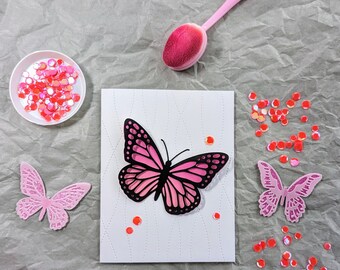 Mother's Day Card - Butterfly Card - Birthday Butterfly Card - All Occasion Card - Blank Greeting Card with Envelope