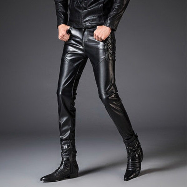 Leather Pants - Etsy UK