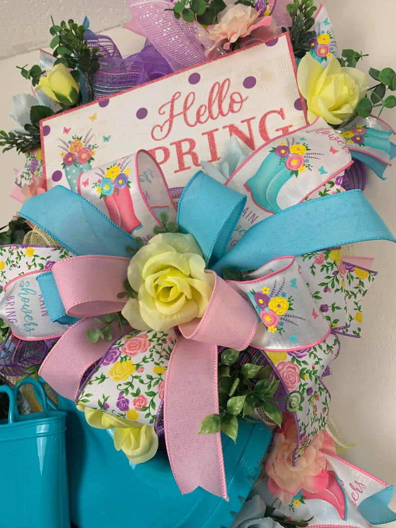 Spring Floral Swag Spring Floral Wreath Easter Wreath for Etsy