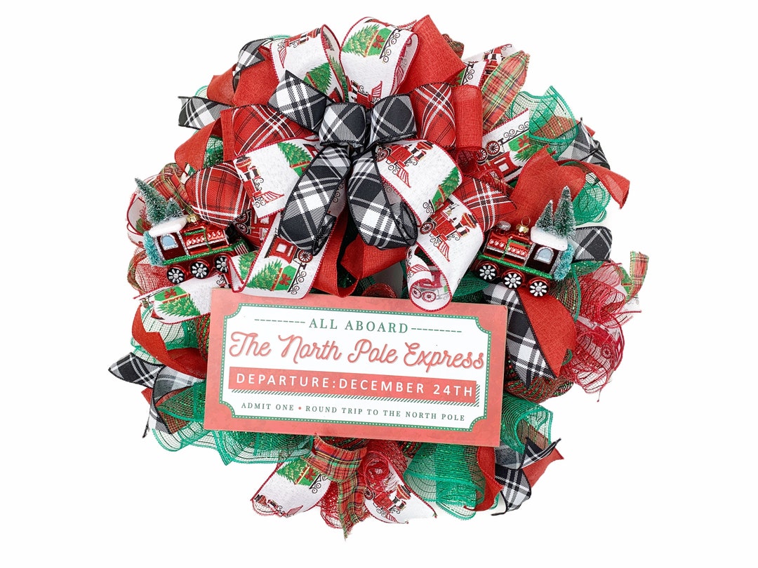 Polar Express Wreath Christmas Wreath Train Wreath Train - Etsy