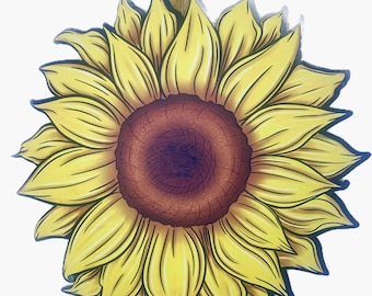 Sunflower Door Hanger, Summer Front Door Decor, Farmhouse Door Decor, Yellow Sunflower Sign, Everyday Door Hanger, Rustic Porch Decor