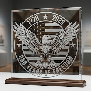 USA 250 Anniversary SVG Laser Cut File July 4 2026 America Celebration Patriotic 1776-2026