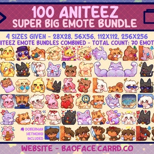 ANITEEZ Super Bundle | 100 ATEEZ Emotes & Digital Stickers for Twitch, Youtube, Discord, WhatsApp