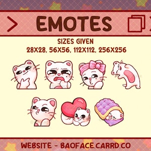 Emotes de SKZOO JINIRET / 7 emoticones/stickers de hurón para Twitch, YouTube, Discord, WhatsApp