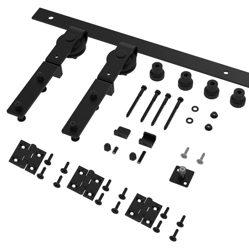 Bifolding Sliding Barn Door Hardware Kit Heavy Duty Roller Etsy