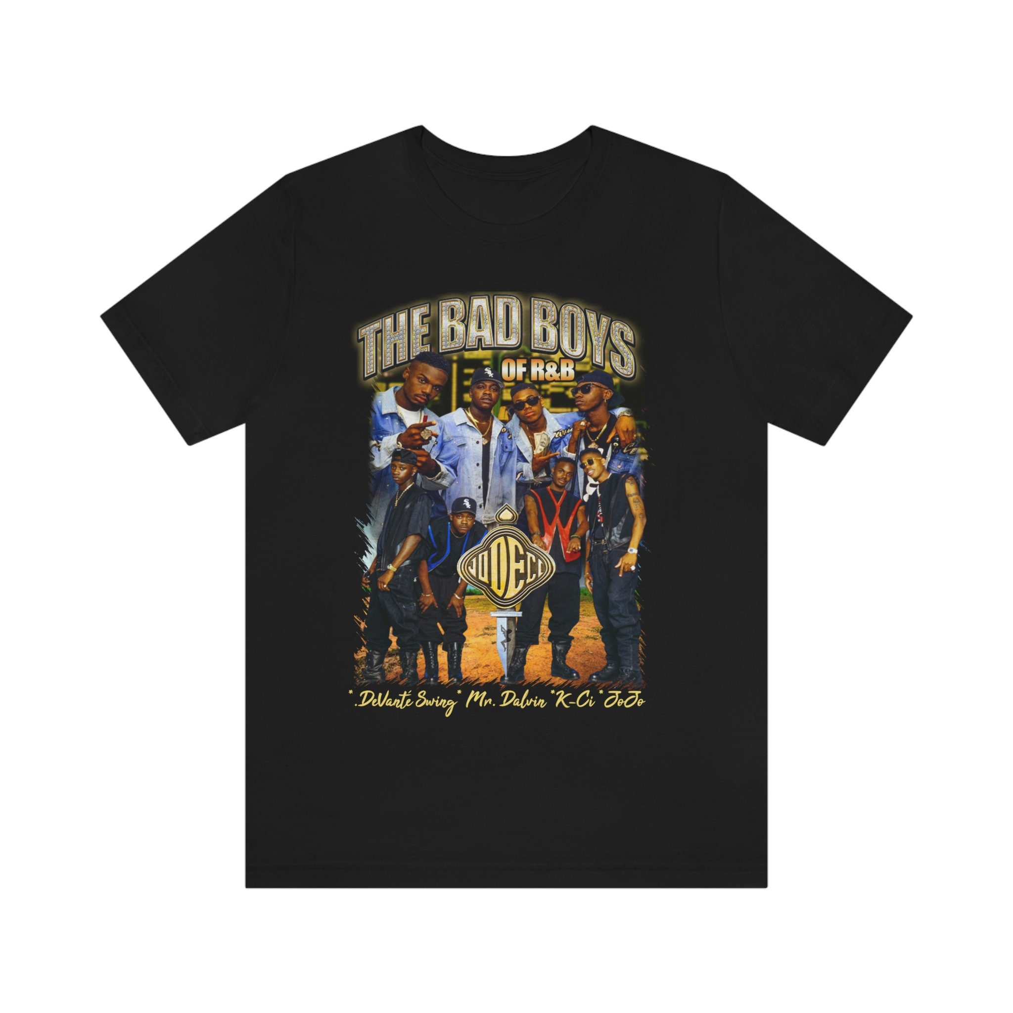 Jodeci 90s Style Vintage Bootleg Tee graphic T shirt , Vintage Inspired 90's Rap R&B Sports  T-Shirt